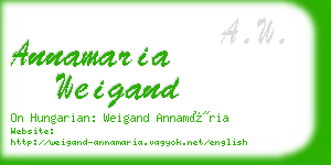 annamaria weigand business card